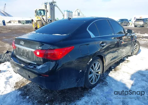 2014 Infiniti Q50 Premium z USA, uszkodzony, nr VIN JN1BV7AR7EM707423
